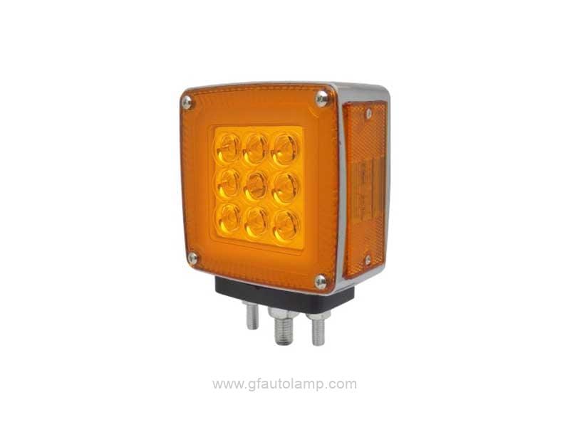 Square, 9 LED, Double Face, Pedestal plafon direccional A8-66018C
