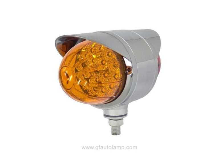 A8-66024T-18 LED Double Face Watermelon Lights with Chrome Visor