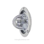 A8-8057-4 4 inch round LED Watermelon stop/turn/tail Lights Chrome Bezel