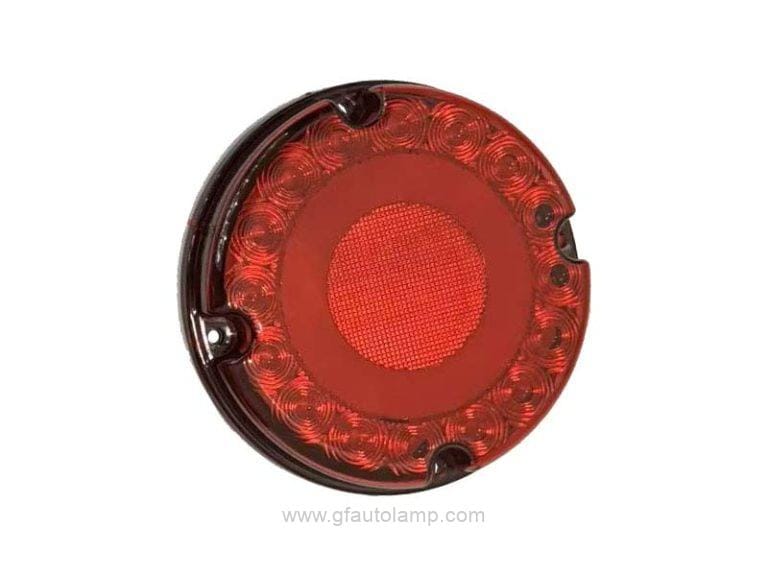 GF-6809 Luces de autobús escolar redondas de 7 pulgadas, Red 7 Inch Tail Light Round Lamp