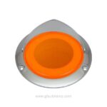 4 inch Round LED 3D tunnel effect tail light A8-6711T with chrome flange and visor